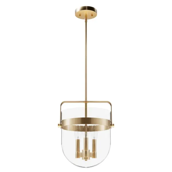 Karloff Three Light Pendant in Textured Rust - Image 18