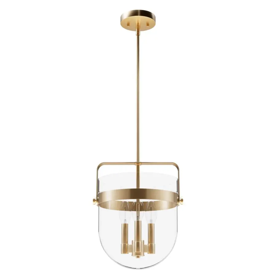 Karloff Three Light Pendant in Textured Rust - Image 18