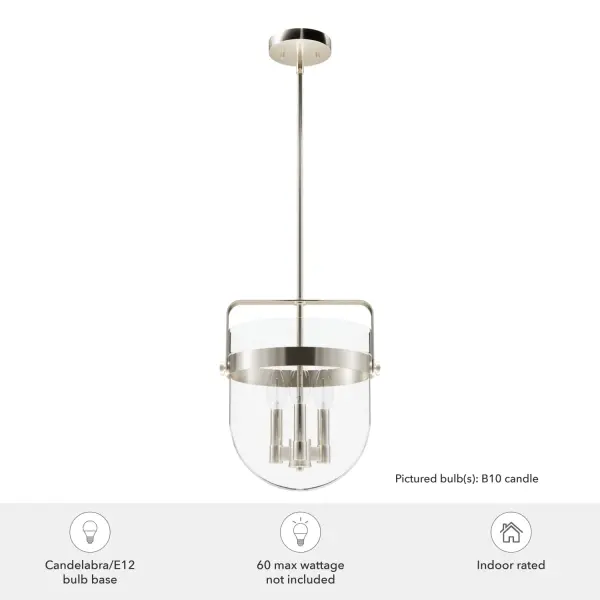 Karloff Three Light Pendant in Textured Rust - Image 9