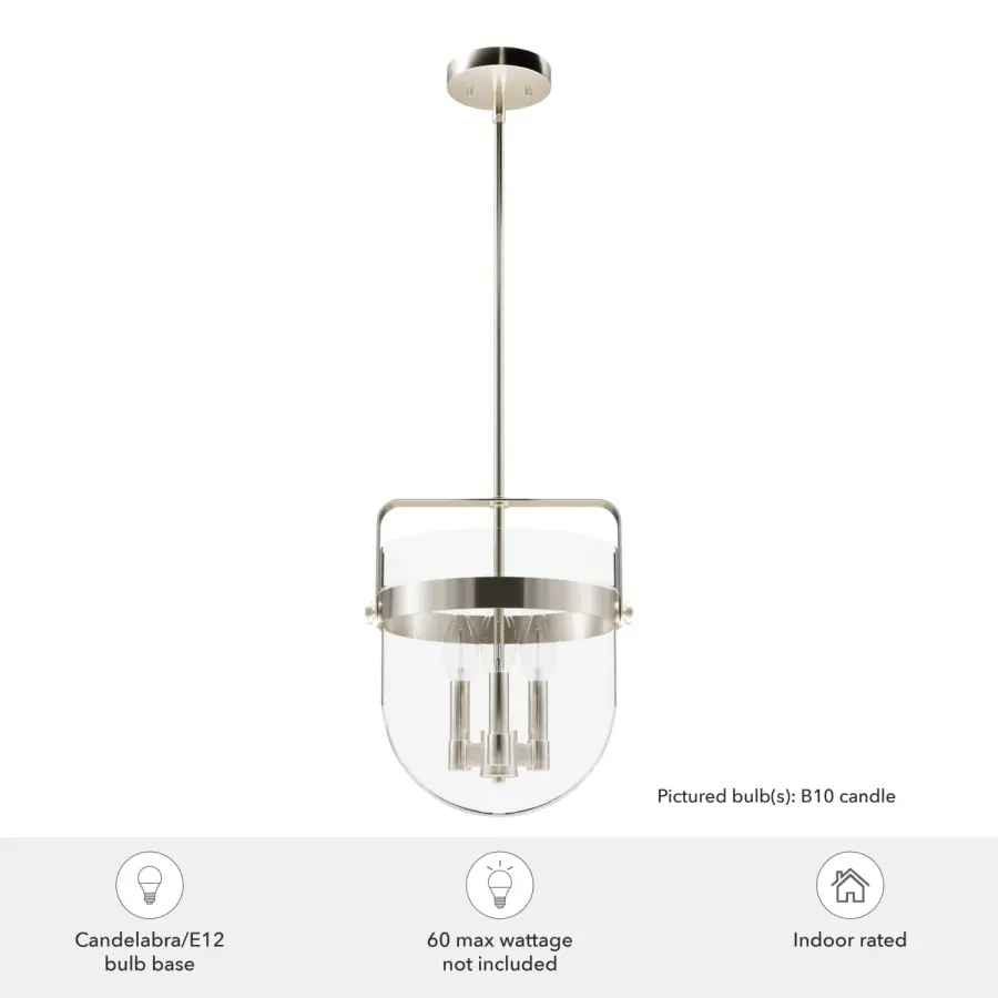 Karloff Three Light Pendant in Textured Rust - Image 9