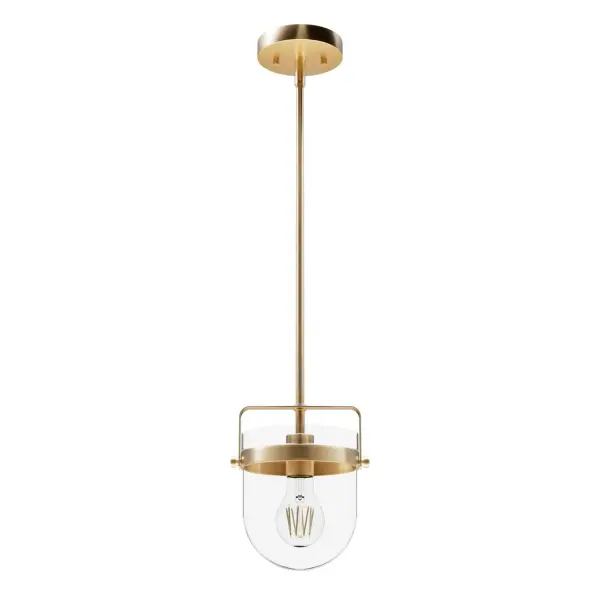 Karloff One Light Pendant in Textured Rust - Image 17