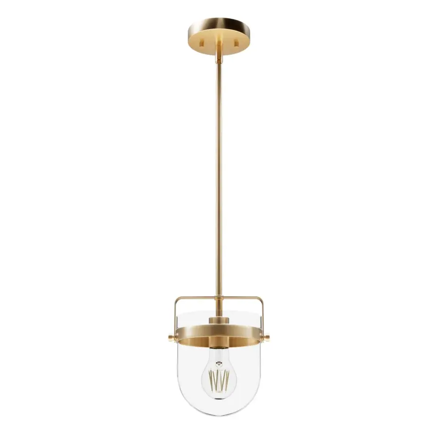 Karloff One Light Pendant in Textured Rust - Image 17