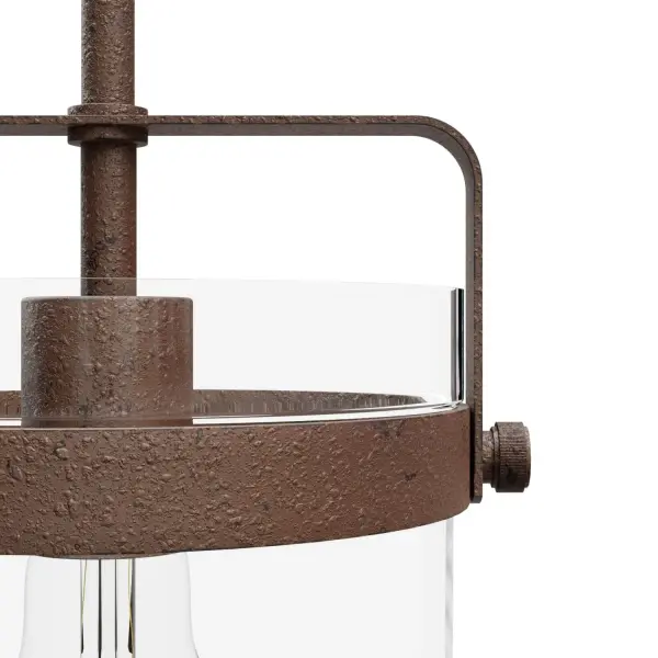 Karloff One Light Pendant in Textured Rust - Image 22