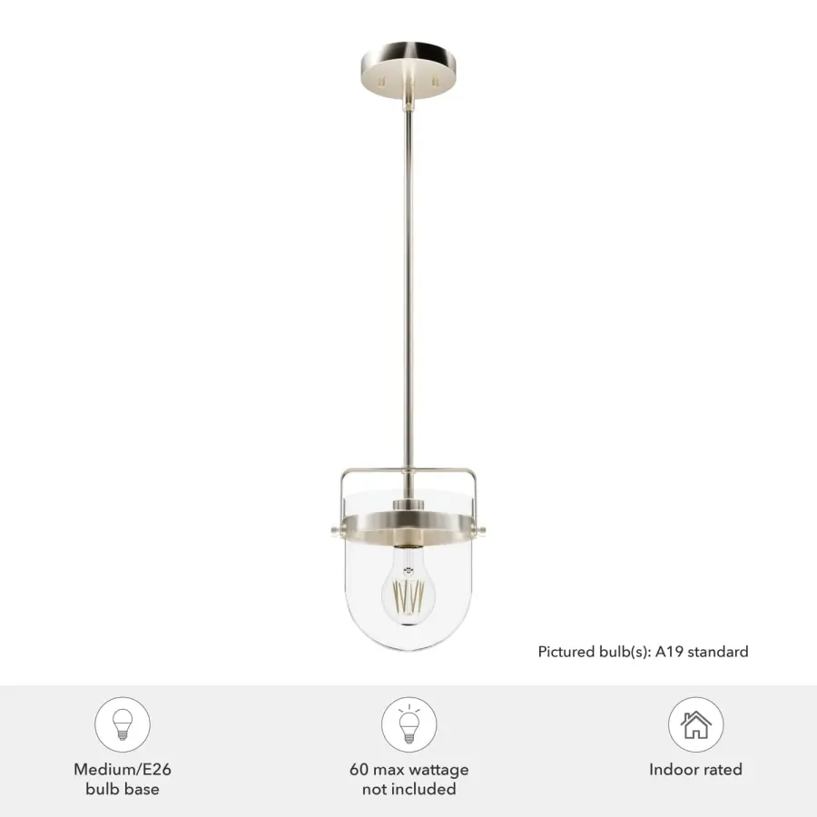 Karloff One Light Pendant in Textured Rust - Image 8
