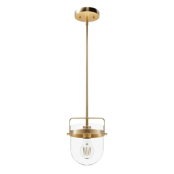 Karloff One Light Pendant in Brushed Nickel - Image 1