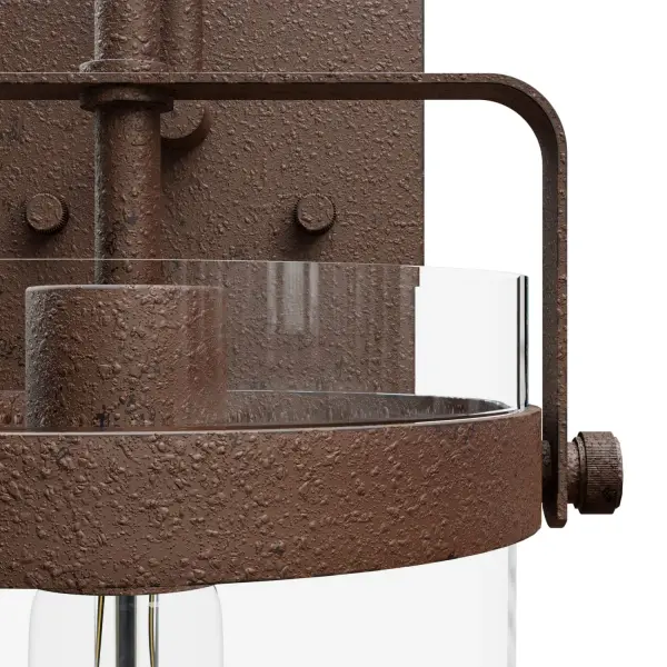 Karloff One Light Wall Sconce in Textured Rust - Image 18