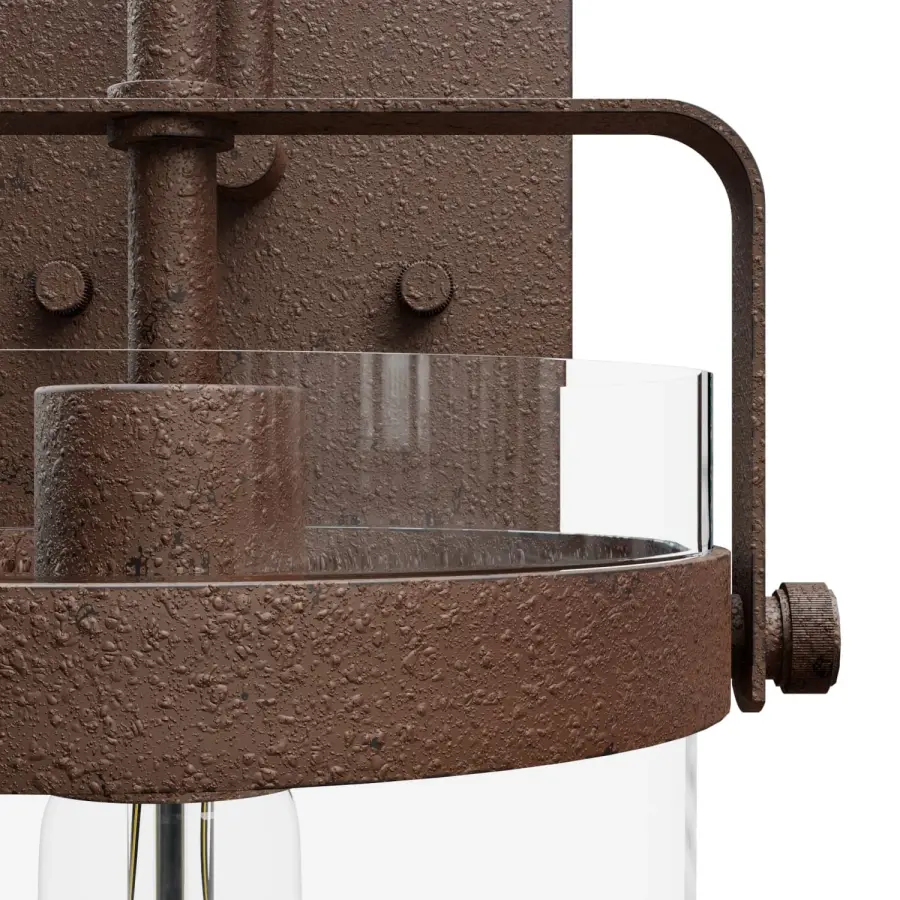 Karloff One Light Wall Sconce in Textured Rust - Image 18