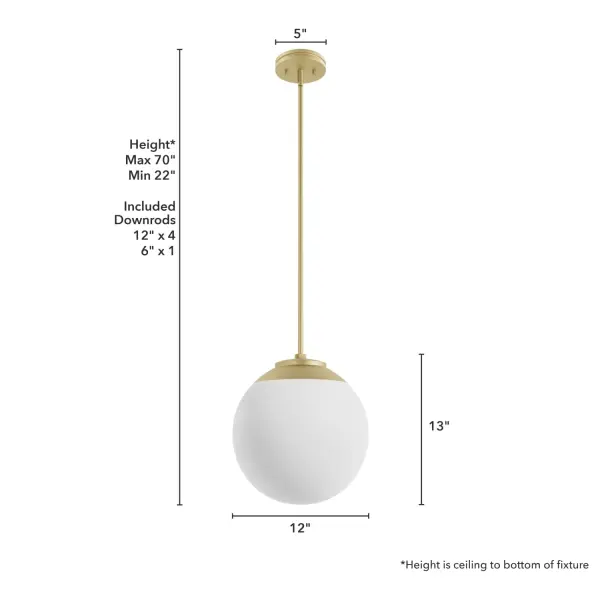 Hepburn One Light Pendant in Matte Black - Image 11