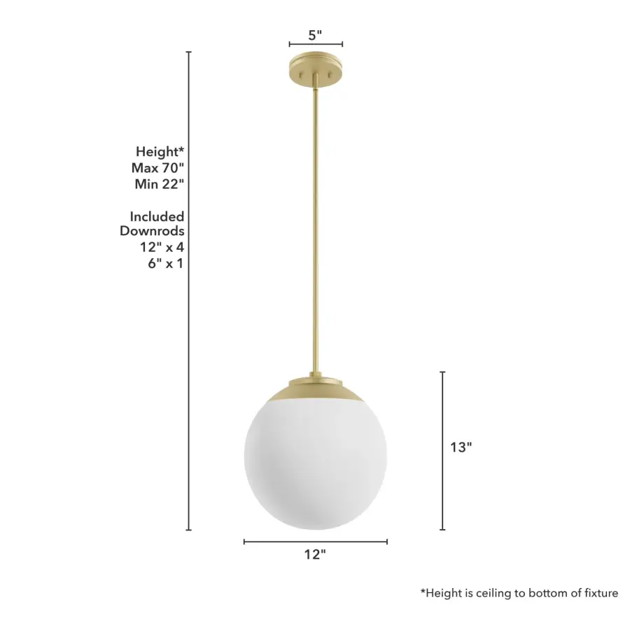 Hepburn One Light Pendant in Matte Black - Image 11