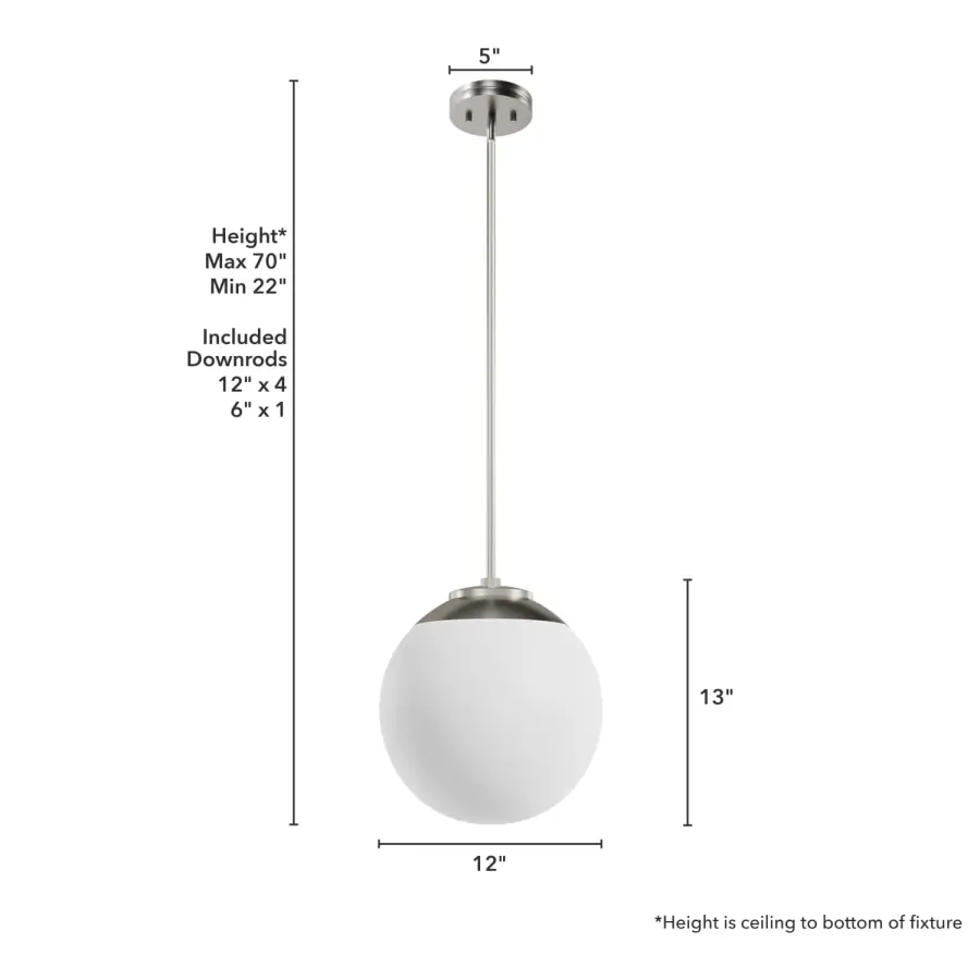Hepburn One Light Pendant in Matte Black - Image 10
