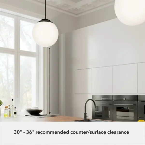 Hepburn Three Light Pendant in Matte Black - Image 15