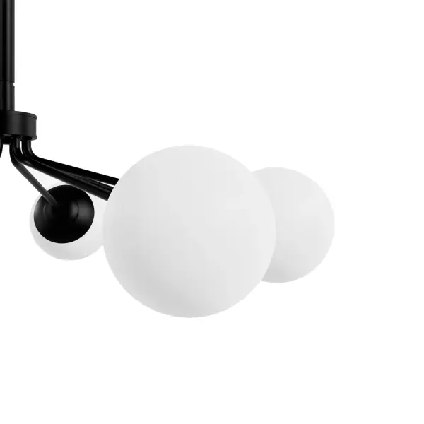 Hepburn Eight Light Chandelier in Matte Black - Image 8