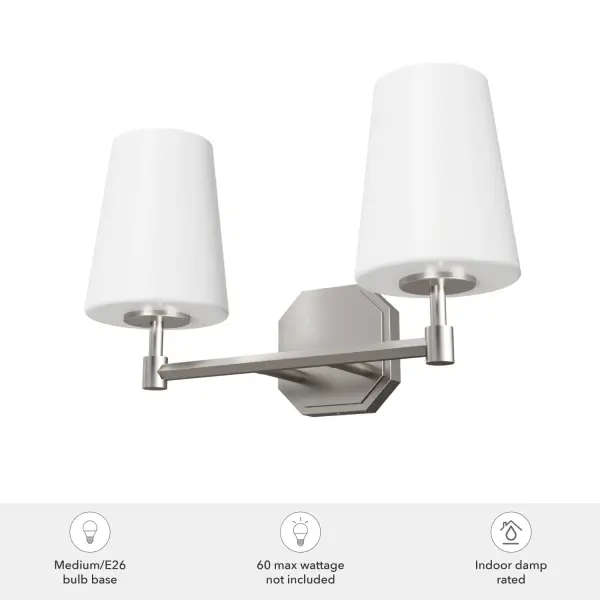 Nolita Two Light Bathroom Vanity in Alturas Gold - Image 3