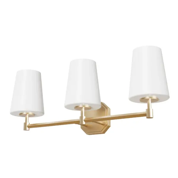 Nolita Three Light Bathroom Vanity in Alturas Gold - Image 12