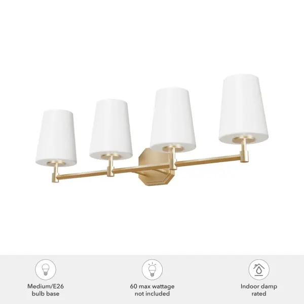 Nolita 4-Light Bathroom Vanity in Brushed Nickel - Image 6