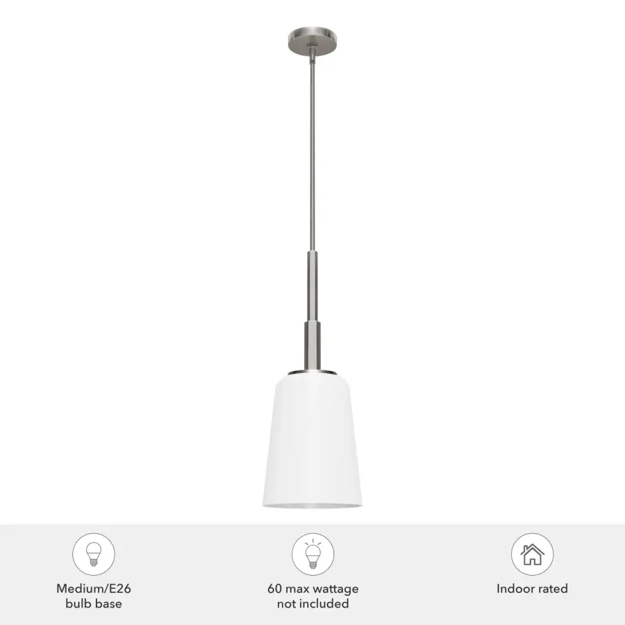 Nolita One Light Pendant in Brushed Nickel - Image 5