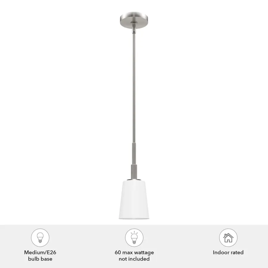 Nolita One Light Mini Pendant in Brushed Nickel - Image 5