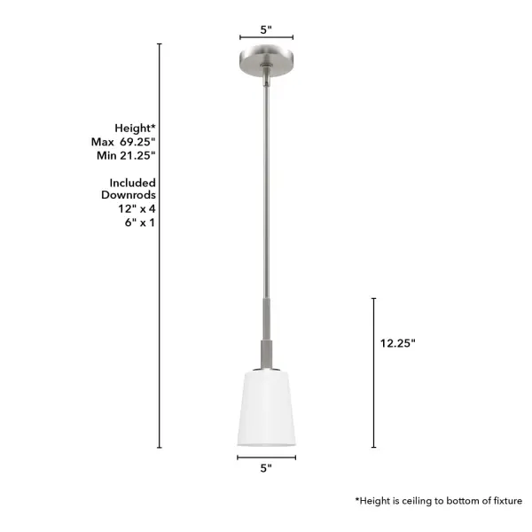 Nolita One Light Mini Pendant in Brushed Nickel - Image 7