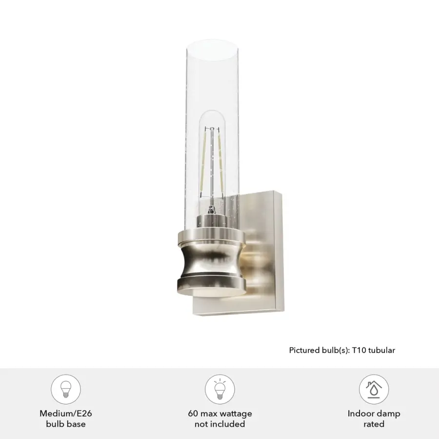 Lenlock One Light Wall Sconce in Brushed Nickel - Image 5