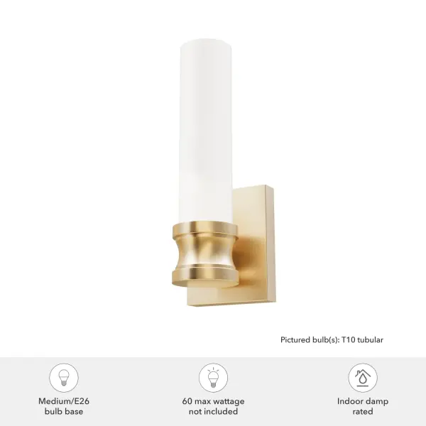 Lenlock One Light Wall Sconce in Brushed Nickel - Image 7
