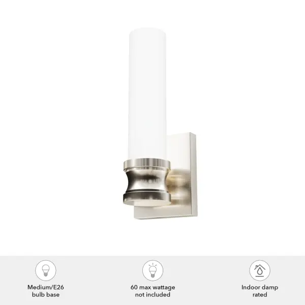 Lenlock One Light Wall Sconce in Brushed Nickel - Image 8