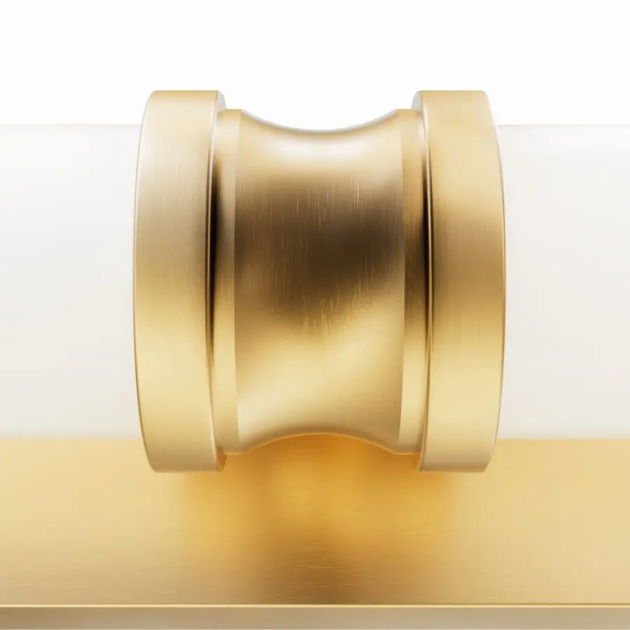 Lenlock Two Light Bathroom Vanity in Alturas Gold - Image 15