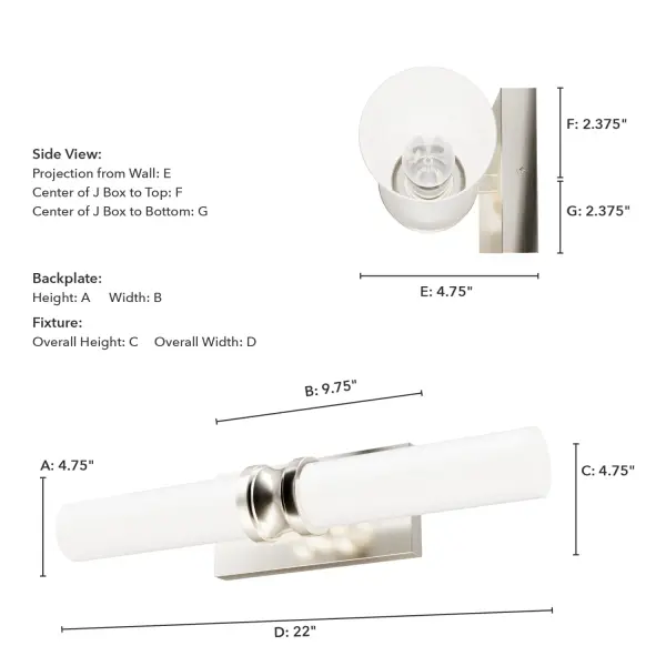 Lenlock Two Light Bathroom Vanity in Alturas Gold - Image 7