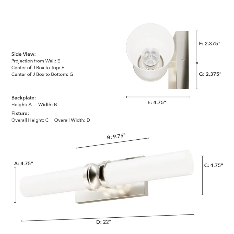 Lenlock Two Light Bathroom Vanity in Alturas Gold - Image 7