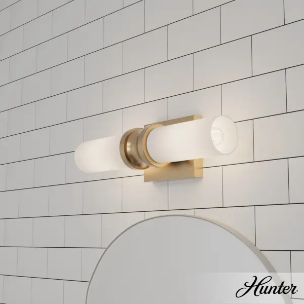 Lenlock Two Light Bathroom Vanity in Alturas Gold - Image 6