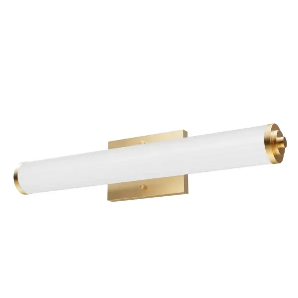 Perhaps the graceful design of the Holly Grove vanity light encourages its use beyond the powder room. The shade, like a rolled scroll clasped by a metal band, is both art deco and elegant, making it a suitable accent light over art or shelves. Make your home modern and fashionable with the Holly Grove collection. Mix and match with fans from our ceiling fan collections to fully finish your space. Rated for indoor spaces exposed to humidity Requires 2 E26 bulbs. Bulbs not included. Mounts Up, Down, or Horizontal INDOOR-DAMP RATED: For use in indoor spaces exposed to humidity like bathrooms and laundry rooms. BULB RECOMMENDATION: Maximum W per light bulb or equivalent LED bulb. Bulbs not included. PICTURED HERE: Match our image using T10 Tubular light bulbs. WARRANTY: One-year limited warranty backed by the trusted experts at Hunter. - alternate view