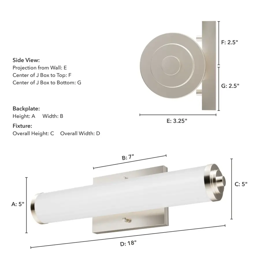 Holly Grove Two Light Bathroom Vanity in Brushed Nickel - Image 17