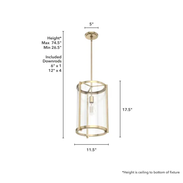 Astwood One Light Pendant in Matte Black - Image 14