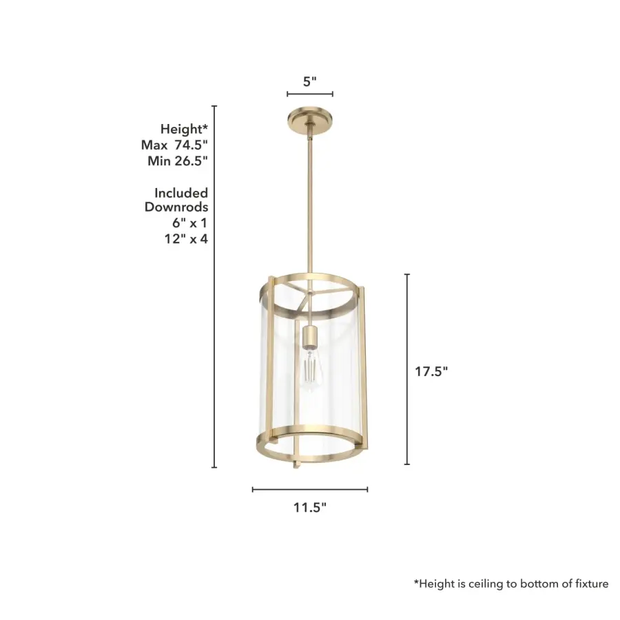 Astwood One Light Pendant in Matte Black - Image 14