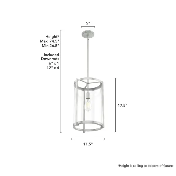 Astwood One Light Pendant in Matte Black - Image 15
