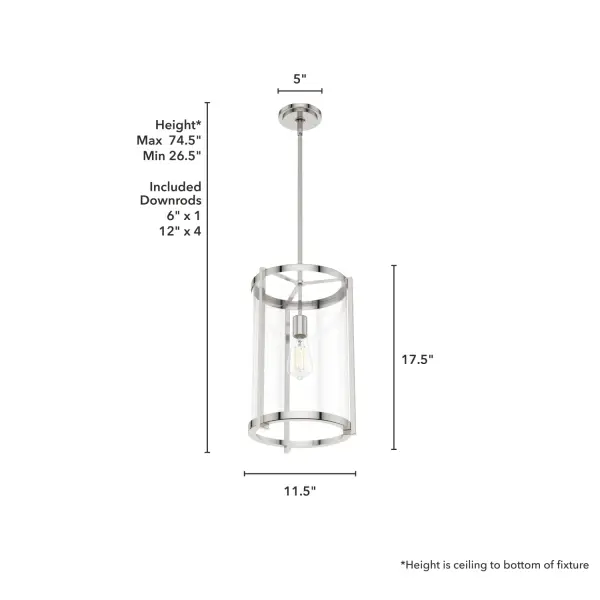 Astwood One Light Pendant in Matte Black - Image 16
