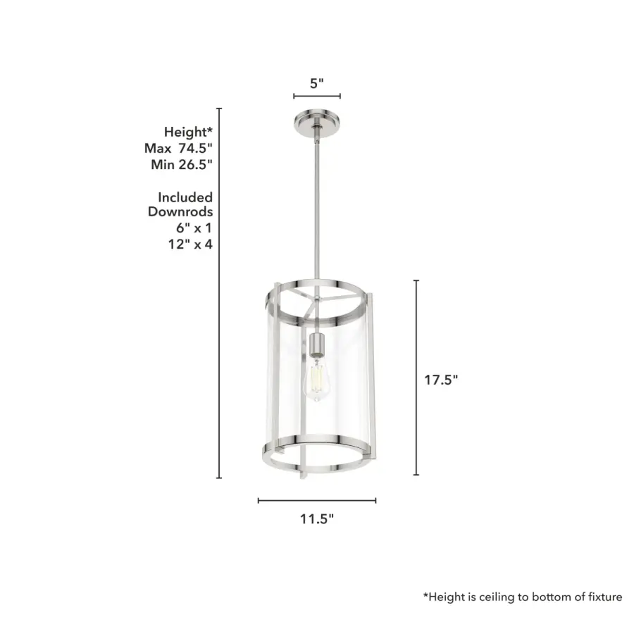 Astwood One Light Pendant in Matte Black - Image 16