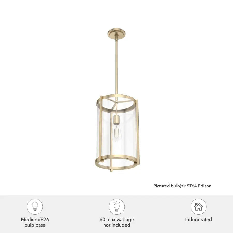 Astwood One Light Pendant in Matte Black - Image 10
