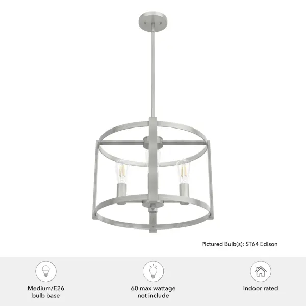 Astwood 4-Light Chandelier in Matte Black - Image 11