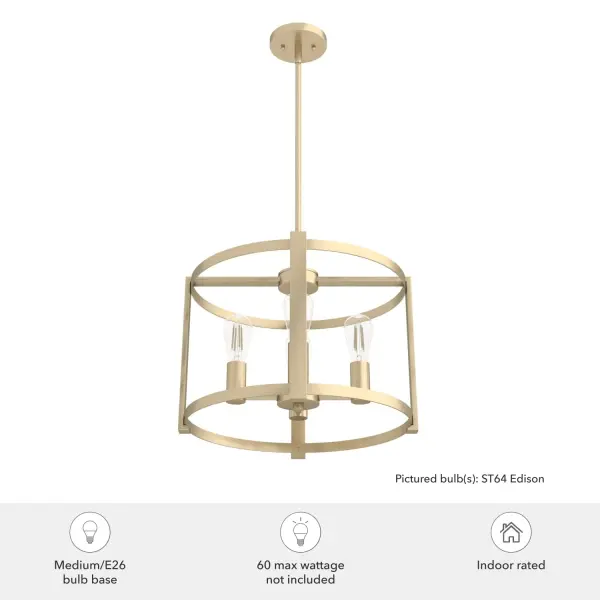 Astwood 4-Light Chandelier in Matte Black - Image 12