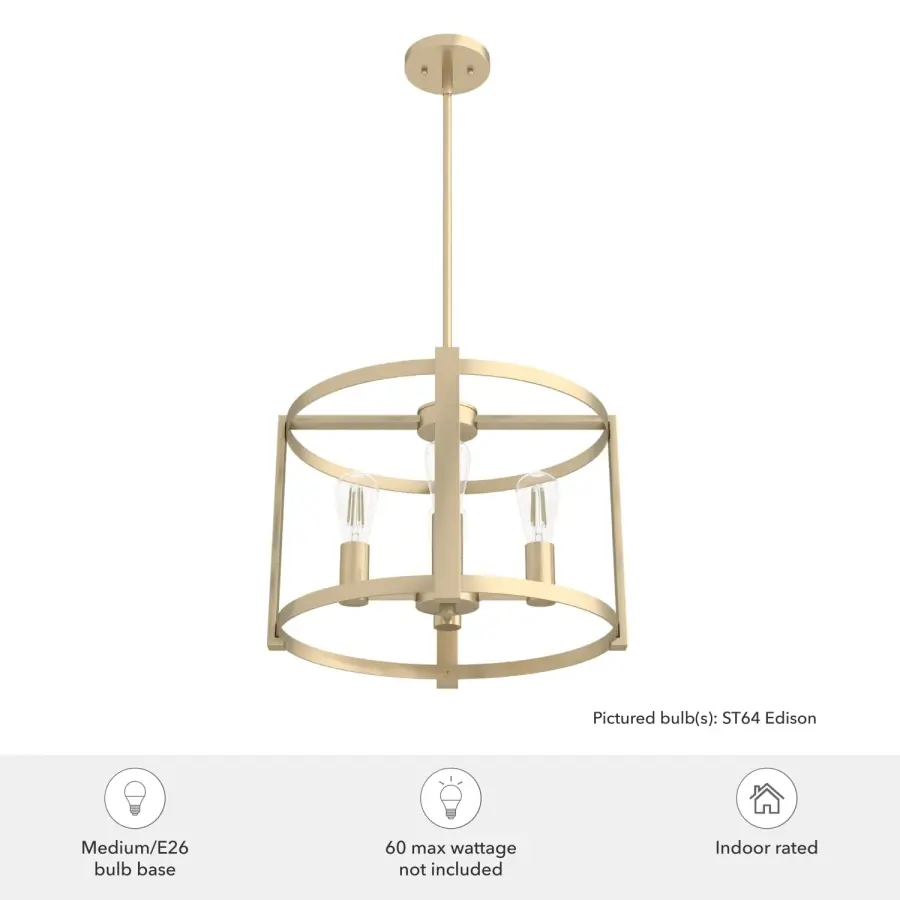 Astwood 4-Light Chandelier in Matte Black - Image 12