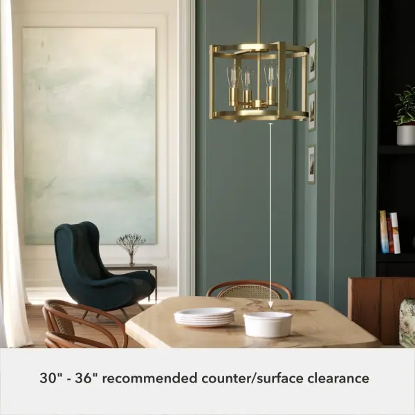 Astwood 4-Light Chandelier in Matte Black - Image 20