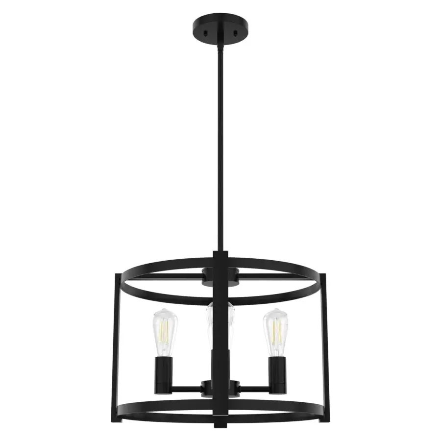 Astwood 4-Light Chandelier in Matte Black - Image 22