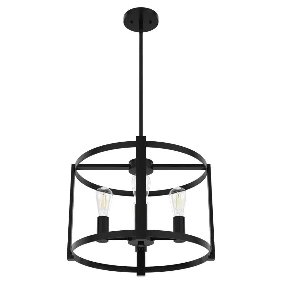 Astwood 4-Light Chandelier in Matte Black - Image 26