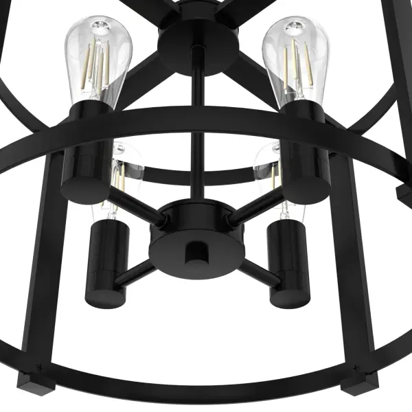 Astwood 4-Light Chandelier in Matte Black - Image 34