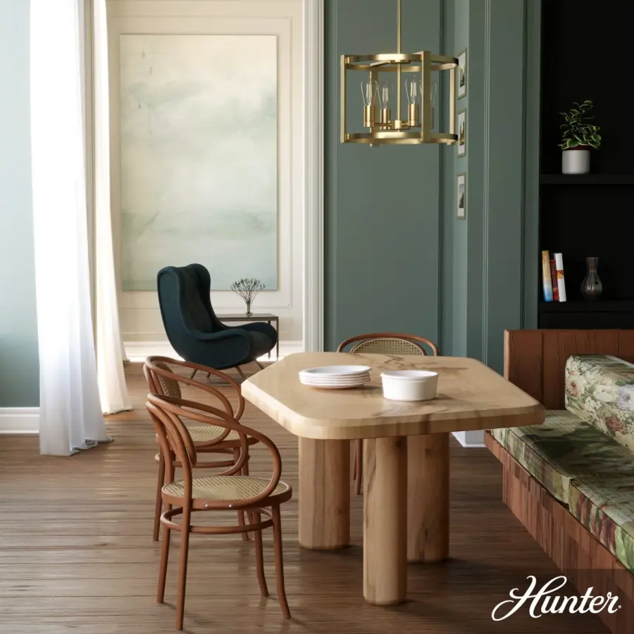 Astwood 4-Light Chandelier in Matte Black - Image 8