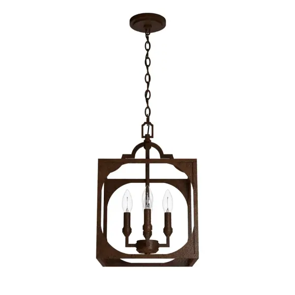The Highland Hill is timelessly elegant. Inspired by neoclassical design, we applied subtle iron scrollwork into this modern pendant lighting design for a sophisticated yet understated look. The overscale lantern shape on the Highland Hill adds an openness that enlivens this formal light fixture without being stuffy. Mix and match with other fixtures from this collection or from our ceiling fan designs. Rated for indoor use only Requires 4 E12 bulbs. Bulbs not included. MADE FOR INDOORS: For use in indoor spaces like kitchens, bedrooms, living rooms, dining rooms, and entryways. BULB RECOMMENDATION: Maximum 60 W per light bulb or equivalent LED bulb. Bulbs not included. PICTURED HERE: Match our image using B10 Candle light bulbs. CUSTOMIZABLE HANGING OPTIONS: With the minimum required chain, the hanging length is 18.5 inches. When using all of the included chain, the maximum hanging length is 90.5 inches. WARRANTY: One-year limited warranty backed by the trusted experts at Hunter.