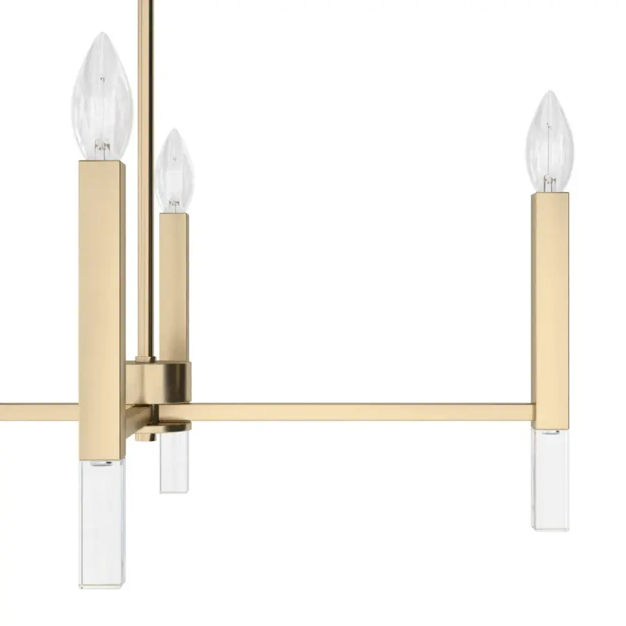 Sunjai 7-Light Linear Chandelier in Brushed Nickel - Image 16