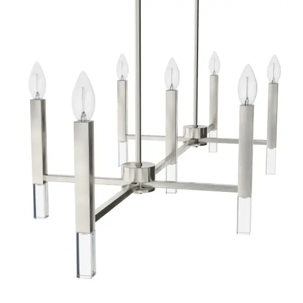 Sunjai 7-Light Linear Chandelier in Brushed Nickel - Image 19