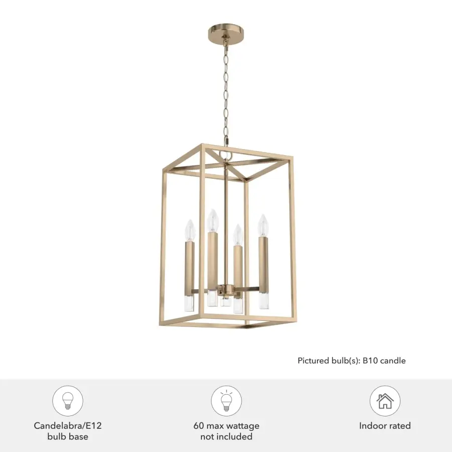 Sunjai Four Light Pendant in Alturas Gold - Image 3