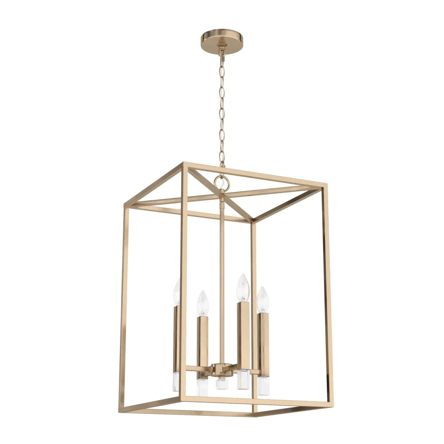 Sunjai Four Light Pendant in Alturas Gold